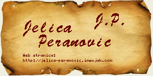 Jelica Peranović vizit kartica